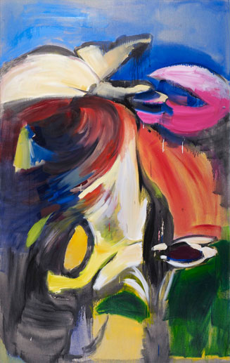 Eyes Open Wide oil on linen 240x150cm 2010